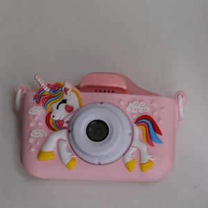 กล้องเอชดีการ์ตูนยูนิคอร์น1080P เลนส์คู่ดิจิตอลมินิเด็กเซลฟี่กล้องวิดีโอหน้าจอ2นิ้ว180มุมกว้าง4-8ปี - Product Image 6