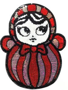 Bambini grazioso disegno ricamo ciniglia paillettes in ferro Patch ricamo personalizzato con stampa reversibile con paillettes Patch Applique - Product Image 3