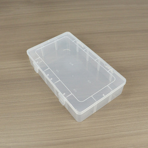 Transparent Plastic Storage <b>Box</b> Rectangle 27.6X16.5X5.6Cm Covered Jewelry Hardware Tool Organizer - Product Image 4
