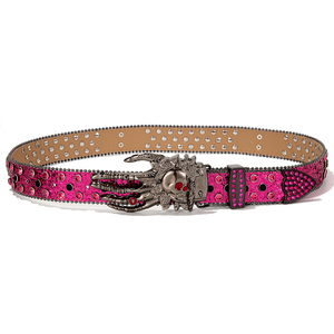 Nouveau Design Western Femmes et Hommes Vintage PU Alliage 3.8cm X 110cm Large Ceinture par Misi pour Halloween Décorations - Product Image 5