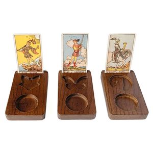 อุปกรณ์มายากลการอ่านไพ่ทาโรต์ Oracle คริสตัลหินจอแสดงผลรูปสัตว์ผู้ถือไพ่ทาโรต์ขาตั้งชุด - Product Image 1