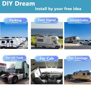 10.36 Polegada 6 Split Touch Screen <span class=keywords><strong>Backup</strong></span> <span class=keywords><strong>Camera</strong></span> Monitor com 128GB DVR Recorder 1080P para Caminhão Frente Rear Side View Sistema BSD - Product Image 2