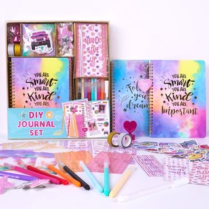 Vente en gros de kit de <span class=keywords><strong>papeterie</strong></span> DIY personnalisé Kit de scrapbooking et journal intime pour filles, journal inspiré de la créativité - Product Image 1