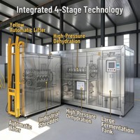 Machine de compostage pour le recyclage des déchets alimentaires, transforme les restes organiques de cuisine en compost, 1-10t/jour