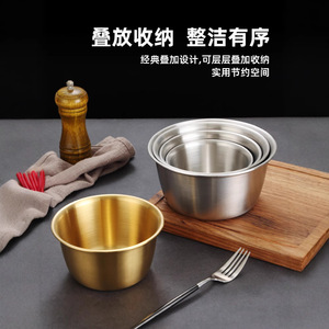 Stainless Steel Bowl Deep Large Capacity Food Service Dishware For Salad Vegetable Preparation - Product Image 4