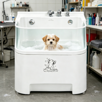 Baignoire pliable pour toilettage canin, en acrylique de qualité supérieure, pour usage domestique