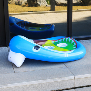 Juego de Lanzamiento de Anillos Flotantes de Tiburón Inflable, Juguete de PVC para <span class=keywords><strong>Piscina</strong></span>, Playa, Verano, Fiestas al Aire Libre - Product Image 2