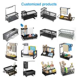 ที่วางอุปกรณ์ครัวและห้องน้ำแบบ<span class=keywords><strong>มิ</strong></span>นิมอล ทำจากโลหะ สำหรับวางแชมพู สบู่ ฟองน้ำ พร้อมที่วางอ่างล้างหน้า สำหรับห้องนั่งเล่น - Product Image 5