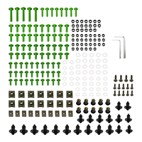 Kit de vis de carénage de moto NICECNC 253 pièces, universel M5 M6, vis en aluminium, attaches, clips, rivets pour carrosserie de moto sportive