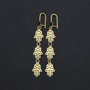 Prix de gros JXX Boucles d'oreilles massives plaquées or style classique, bijoux tendance pendantes pour femmes - Product Image 4