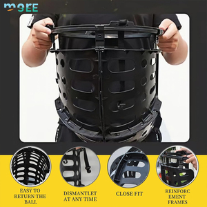 SeeMore Sistema de retorno de pelota ajustable para entrenamiento de baloncesto deportivo Dispositivo de retorno de aro de baloncesto para rebotar pelotas - Product Image 6