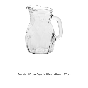 Carafe Bistrot Twist 1 L Bormioli Rocco H 18,7 cm Ø 14,7 cm - Product Image 3