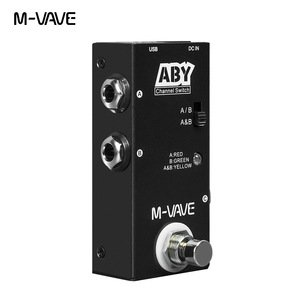 M-VAVE ABY Line Selector AB Switch <span class=keywords><strong>Mini</strong></span> Pédale d'effet pour guitare True Bypass Pédale pour guitare basse Boîte AB - Commutateur de canal ABY Accessoire - Product Image 5