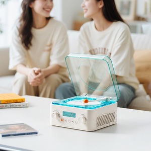 Pemutar CD desain baru lampu proyektor riak air isi ulang 4000mAh Speaker musik bantuan tidur kebisingan putih dengan tampilan lirik - Product Image 5