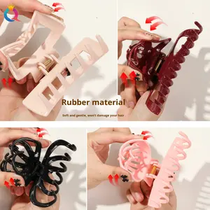 Pinza de Pelo de Plástico con Forma de Tiburón, Segura, No Irritante, Estilo Femenino de Alta Gama, para el Día de San Valentín, Tamaño Grande, Accesorio para el Cabello - Product Image 3