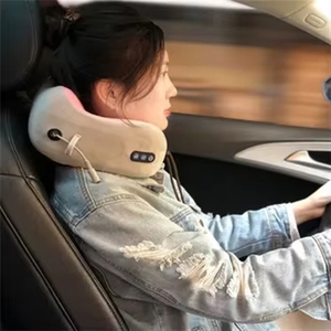 Almohada de Masaje Cervical Inalámbrica Eléctrica Shiatsu 2025, en Forma de U, Inflable, con 3 Modos de Fisioterapia Infrarroja para el Hogar y la Oficina - Product Image 4