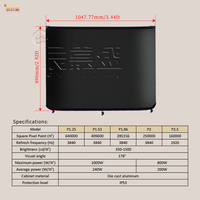 P1.25 P2 P2.5 Cabine de DJ portable avec écran LED incurvé, table de présentation, stand de danse, bureau d'exposition, console numérique mobile personnalisée