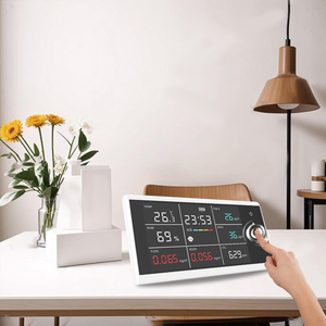 Nuevo Detector de Calidad del Aire WiFi Tuya con Pantalla Grande, HCHO/TVOC/PM2.5/PM10/CO2, Temperatura y Humedad, 10 en 1, Recargable, ODM/ODEM - Product Image 5