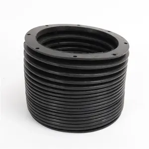 Factory Custom Neoprene NBR Silicone Flexible Accordion Cylinder Rubber Dust Cover Bellows