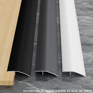 Rampe <span class=keywords><strong>de</strong></span> <span class=keywords><strong>seuil</strong></span> moderne en alliage d'aluminium durable, robuste, antidérapante, pour transition <span class=keywords><strong>de</strong></span> carrelage à bas profil, bande <span class=keywords><strong>de</strong></span> transition pour sol, bordure <span class=keywords><strong>de</strong></span> <span class=keywords><strong>porte</strong></span> - Product Image 2