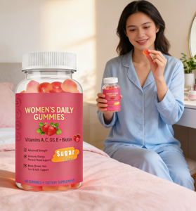 เยลลี่สำหรับผู้หญิงแบบไม่มีน้ำตาลสำหรับทุกวัน |   วิตามินเอ ซี ดี3 อี + ไบโอติน |   เสริมภูมิคุ้มกัน พลังงาน <span class=keywords><strong>และ</strong></span>บำรุง<span class=keywords><strong>กระดูก</strong></span> |   60 ชิ้น - Product Image 5
