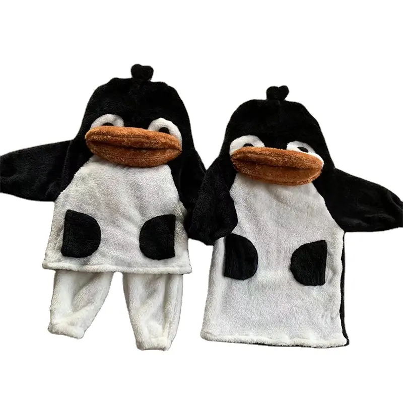 Rendimiento animales pingüino Cosplay divertido mono disfraces Animal pijamas traje pingüino