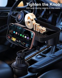 Meilleures ventes d'<span class=keywords><strong>Amazon</strong></span>, support de téléphone portable universel pour voiture, support de boisson, plateau réglable en hauteur et en angle, matériau ABS - Product Image 2