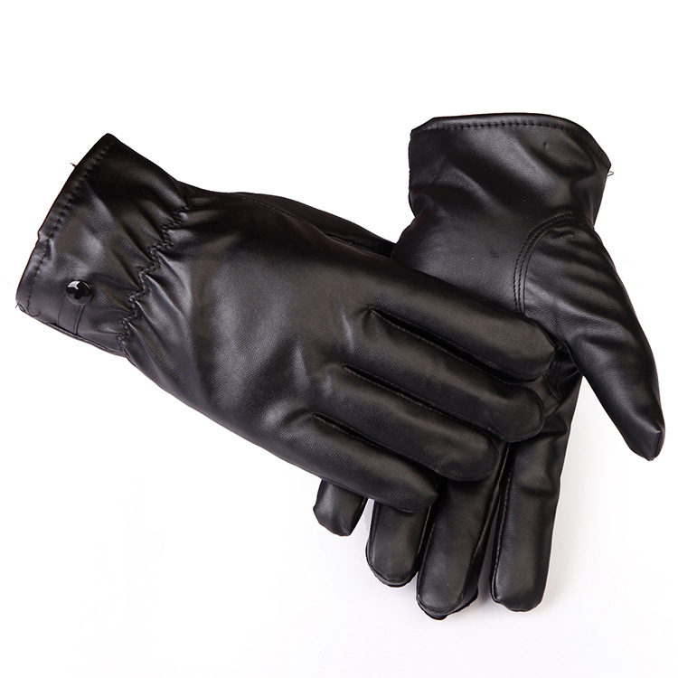 Самые популярные модные черные прочные спортивные перчатки из искусственной кожи для вождения с сенсорным экраном