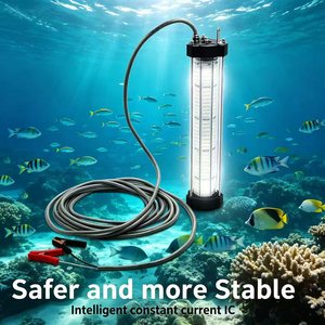 Lampes de pêche submersibles à LED en aluminium haute puissance, étanches, <span class=keywords><strong>blanc</strong></span> froid, 12V 1000W, rechargeables, éclairage 100m, IP68, pour usage extérieur - Product Image 6