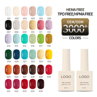 Vernis à ongles semi-permanent JOUS OEM TPO HEMA HPMA Free 3000 couleurs, à base d'eau, pour manucure française, compatible UV/LED, à retirer par trempage