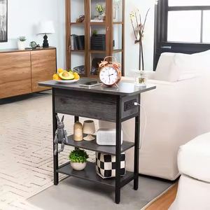 Mesa Auxiliar Apilable de Madera Maciza y Metal con Cerradura RFID de Diseño Moderno, Sistema de Mesas Auxiliares para Dormitorio de Hotel de Lujo, Muebles Elegantes para el Hogar - Product Image 4