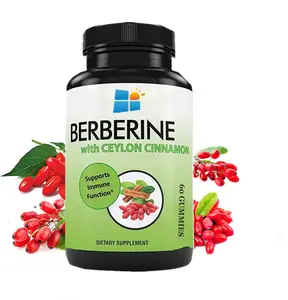 OEM/ODM/OBM Herbal Supplement Premium Berberine Gummies with Ceylon Cinnamon Supports Immune Function Organic Berberine Gummies