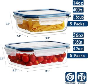 China Wholesale Lock Lid <b>Glass</b> Minimalist Kitchen Food Storage <b>Box</b> Sets Airtight Containers Air-Release Valve Travel Adult Lunch - Product Image 2