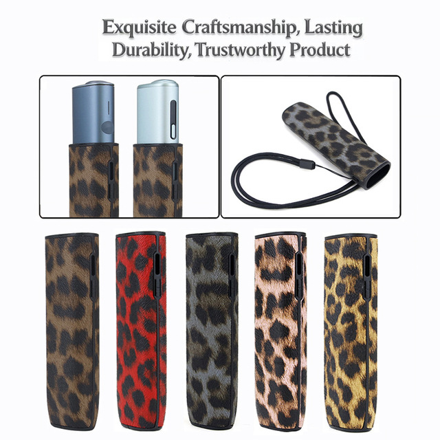 PU Leather Leopard Print Animal Design Protective Case with Phone Strap for Ilum I One 7/8 Cover