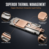 Plaque de refroidissement liquide en cuivre et aluminium usinée CNC pour module laser, chargeur IGBT, refroidissement d'onduleur EV