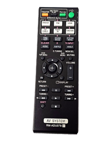 RM-ADU078 รีโมทคอนโทรลสำหรับโซนี่ HBD-TZ135 HBD-TZ530 ระบบ AV ย่อย RM-ADU079 - Product Image 1