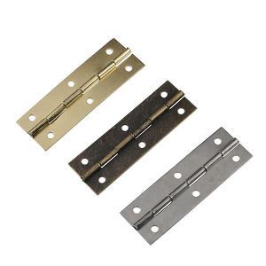 Furniture Hinge 59x20mm Antique Bronze Iron Surface Mount 6-Hole Traditional Style H-Type Antirust Plated Hardware - Product Image 5