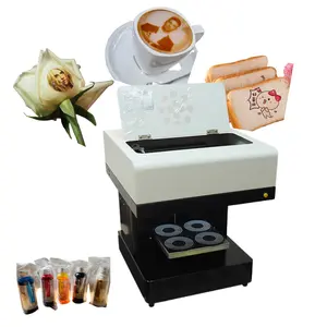 Máquina automática de arte con leche lista para enviar, impresora de café, impresora de suministro de alimentos para café o comida