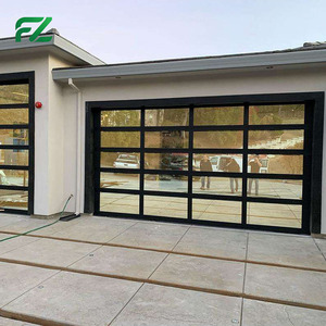 <span class=keywords><strong>Porte</strong></span> <span class=keywords><strong>de</strong></span> <span class=keywords><strong>garage</strong></span> en verre <span class=keywords><strong>de</strong></span> style moderne avec télécommande et cadre en aluminium <span class=keywords><strong>automatique</strong></span> pour usage résidentiel - Product Image 4