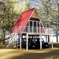 Cabines Triangulaires Modulaires Préfabriquées Personnalisées, Conteneur Mobile, Maison Préfabriquée, Appartement à Assemblage Rapide, Panneau Sandwich en Acier pour Extérieur