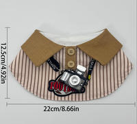GOGOMIO Ensemble de Bavoirs Réfléchissants Pliables pour Animaux de Compagnie, Design Mignon, en Coton Doux, Accessoires de Vêtement Ajustables pour Petits Chiens et Chats