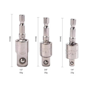 Kit de adaptador de enchufe de taladro eléctrico de 3/8 ", accesorios para herramientas eléctricas, brocas de vástago hexagonal, Juego de varillas de extensión giratorias - Product Image 1