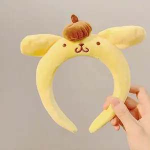 Toptan sevimli tarzı sevimli karikatür desenleri sanrio çocuk hairband saç aksesuarları ile süslüyor