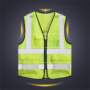 <span class=keywords><strong>Veste</strong></span> de gilet réfléchissant de sécurité pour la construction extérieure de sécurité industrielle uniforme de travail <span class=keywords><strong>sans</strong></span> manches avec logo personnalisé - Product Image 6