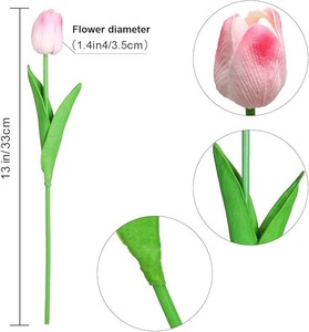 Tulipanes Artificiales, Tallos Falsos, Tacto Real, Alta Simulación, Ecológicos, Hechos a Mano, Flores Festivas de Larga Duración para Bodas y Navidad - Product Image 4