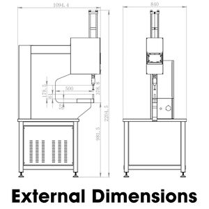 Macchina per Inserimento Elementi di Fissaggio 80KN 100KN, Macchine per Rivettatura Idraulica Pneumatica con Alimentazione Automatica - Product Image 4