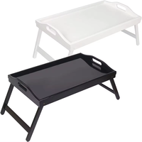 Usine moderne poignée pliable jambes bambou stockage ordinateur lit Service plateau ordinateur portable Table bureau pour chambre