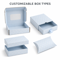 Boîte d'expédition en carton ondulé kraft avec logo personnalisé, papier d'art de qualité supérieure, emballages cadeaux pour l'e-commerce, vêtements, fleurs, cosmétiques