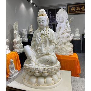 รูปปั้นหยก<span class=keywords><strong>ขาว</strong></span> พระโพธิสัตว์<span class=keywords><strong>กวน</strong></span><span class=keywords><strong>อิ</strong></span><span class=keywords><strong>ม</strong></span> นั่งสมาธิ แกะสลักจากหิน พระพุทธเจ้าหญิง พระโพธิสัตว์อวโลกิเตศวร ประติมากรร<span class=keywords><strong>ม</strong></span>พุทธศาสนา - Product Image 3