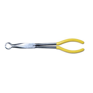 Pince à bec effilé industrielle en acier au chrome-vanadium, longueur de mâchoire 10 po, largeur de mâchoire 1/8 po, surface lisse - Product Image 3